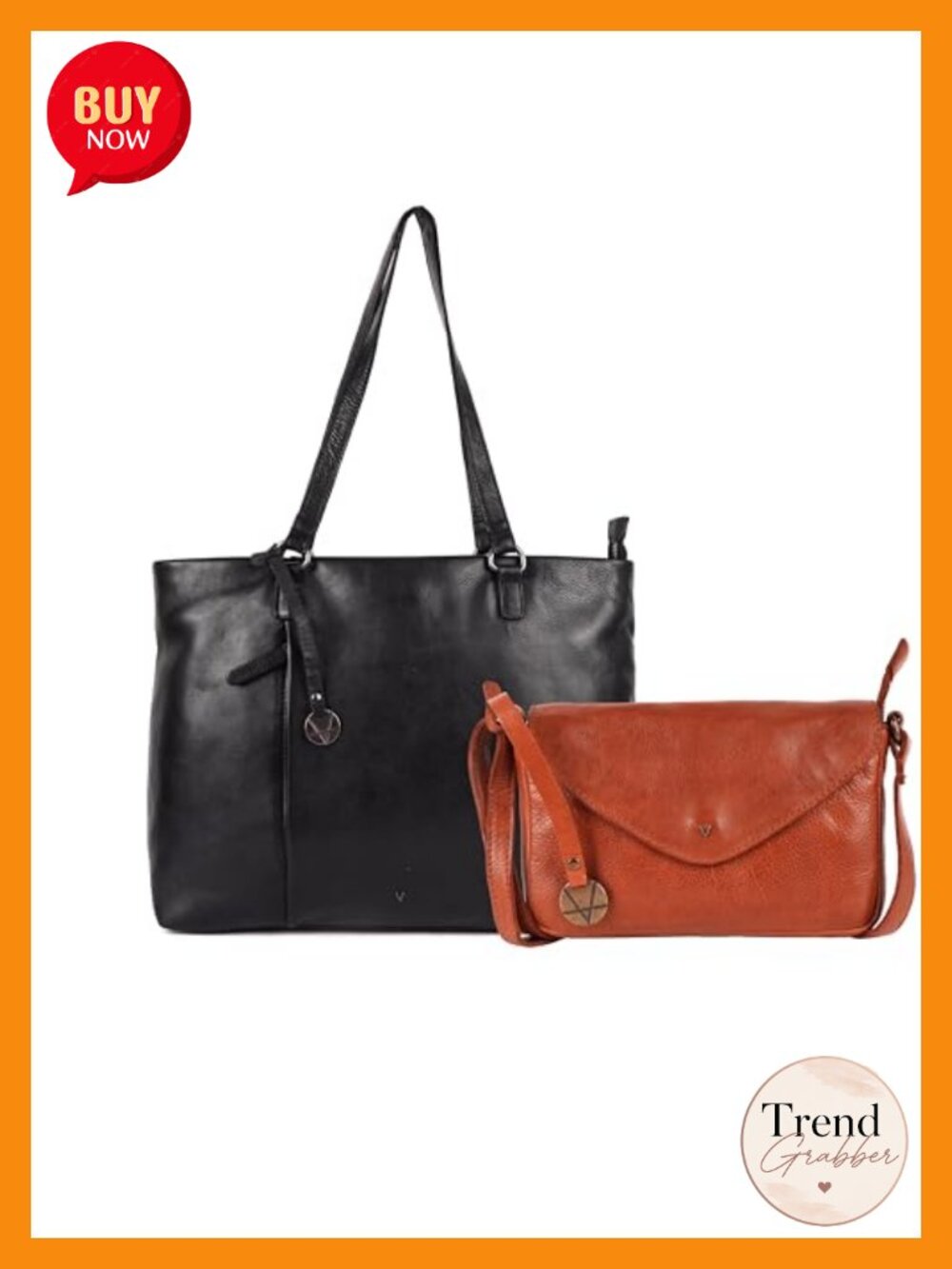 Genuine Italian Leather Tote Crossbody Satchel Bag with Top Handle